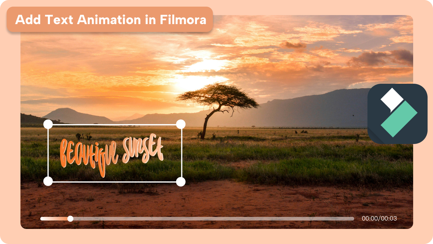 text animering filmora