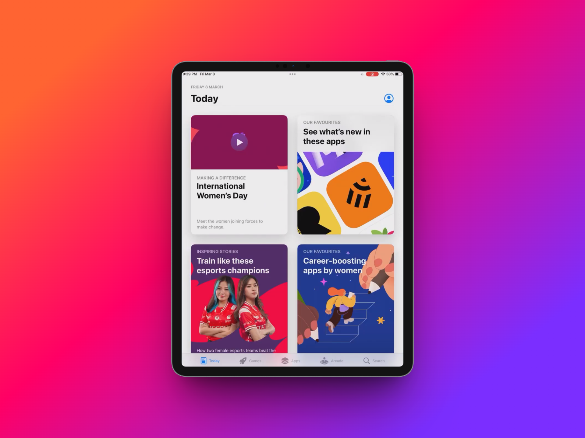 Open the app store