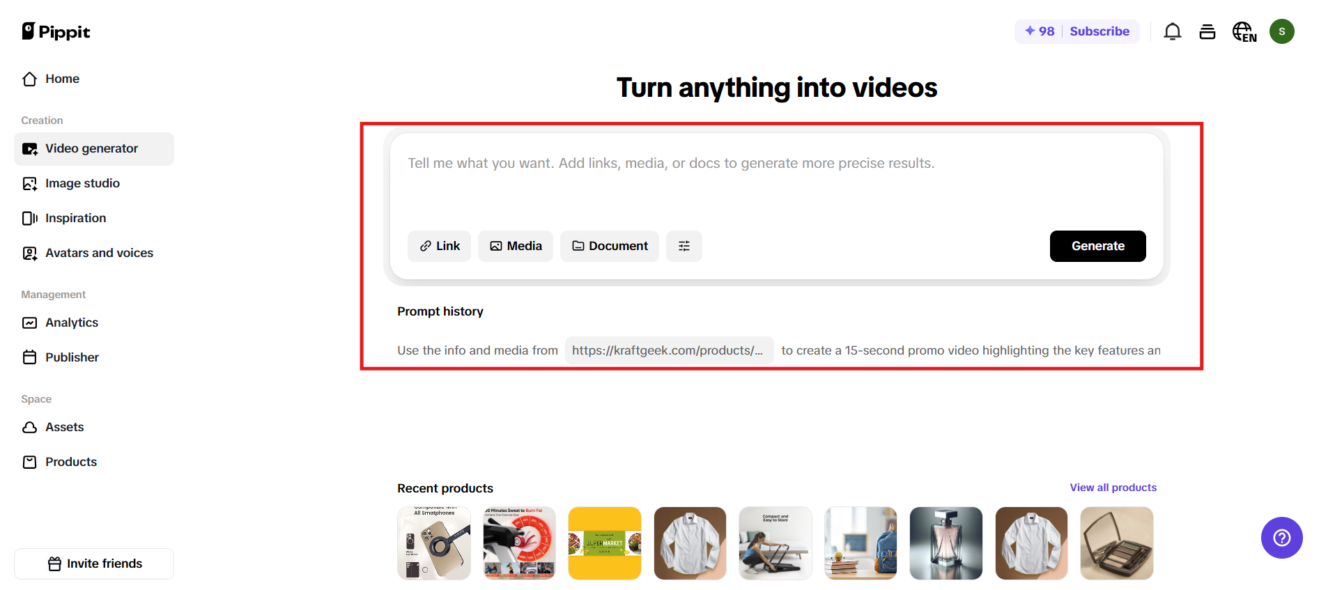 Turn scripts to videos