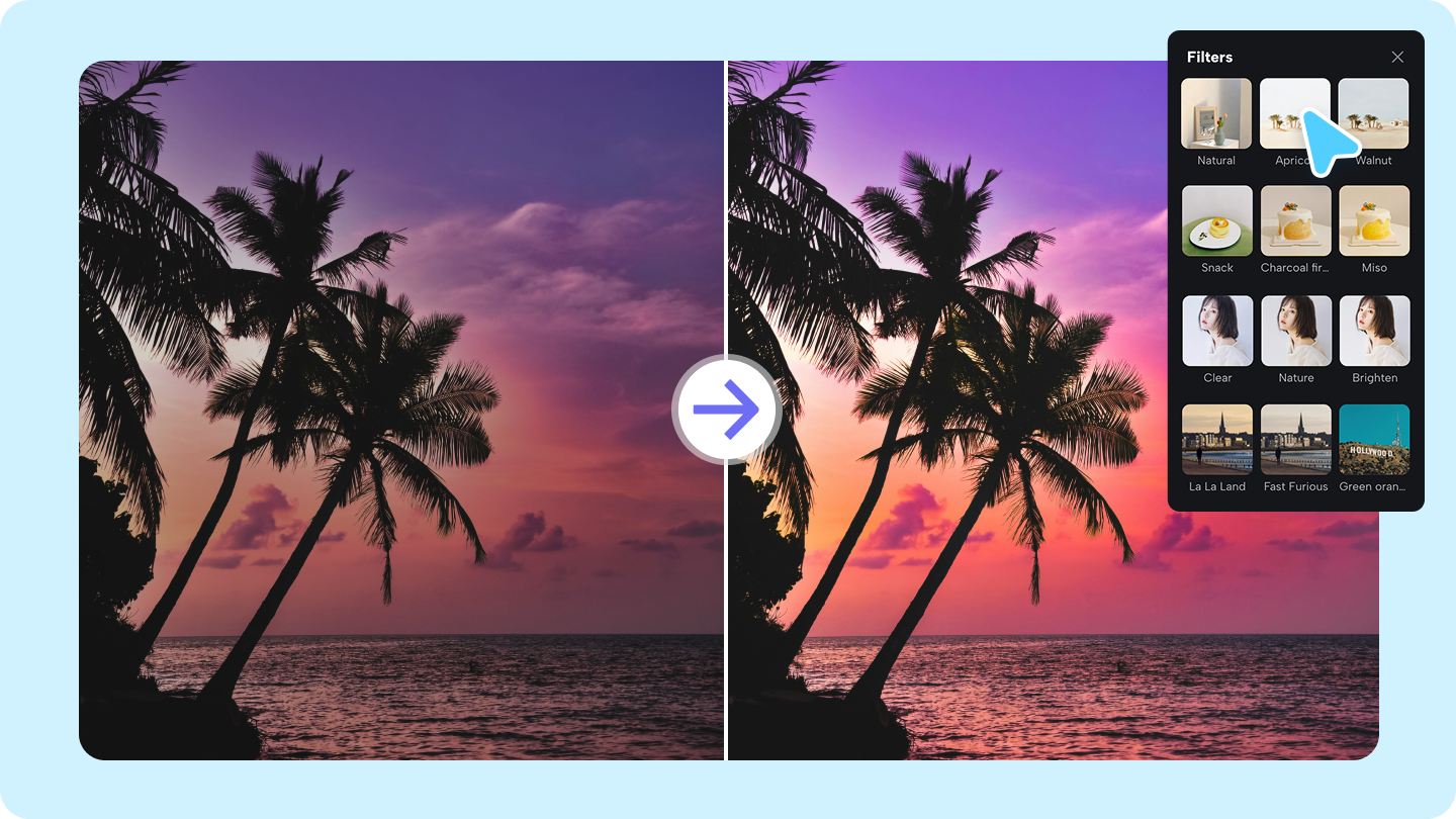 online photo editor filters