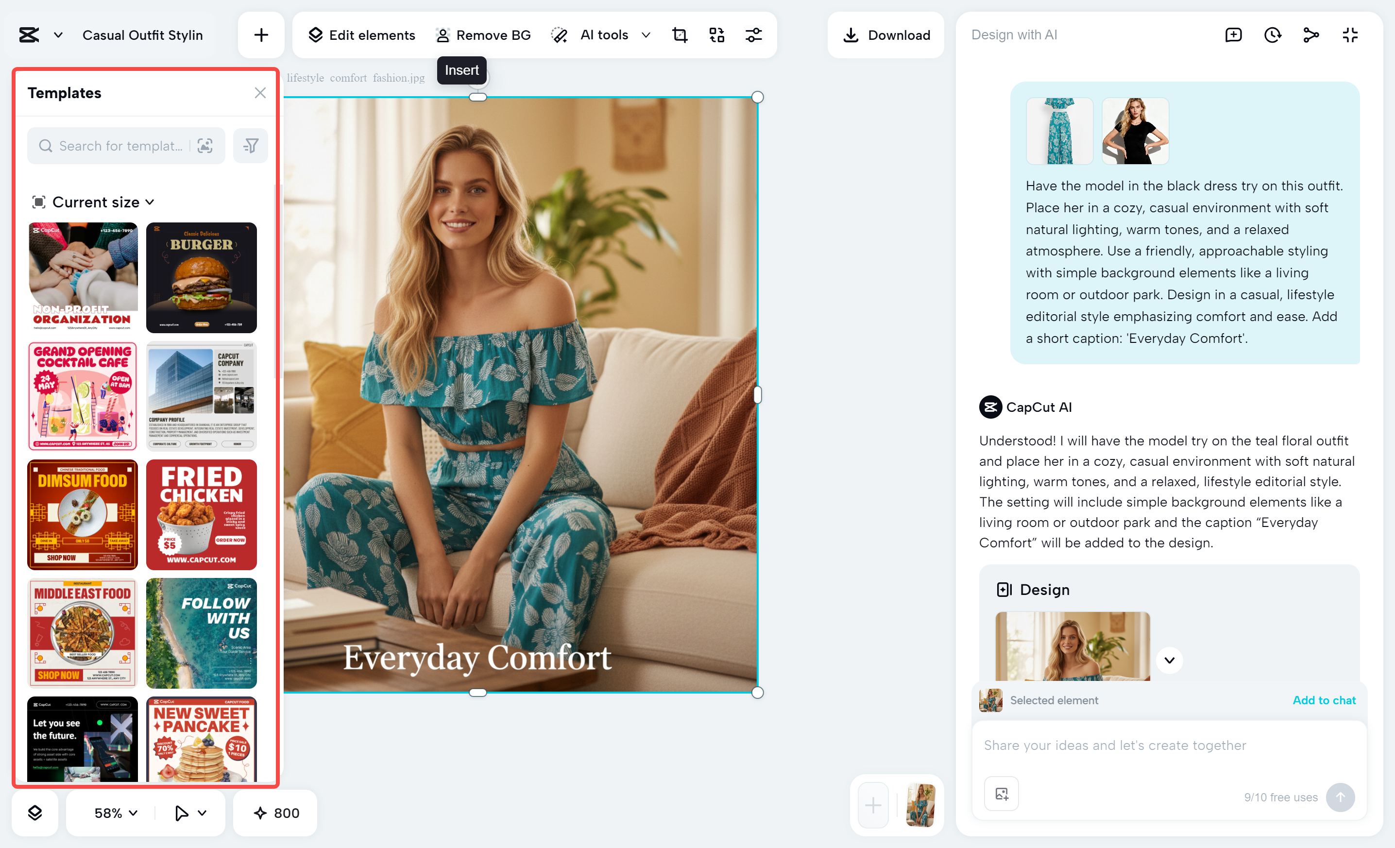 Popular image templates