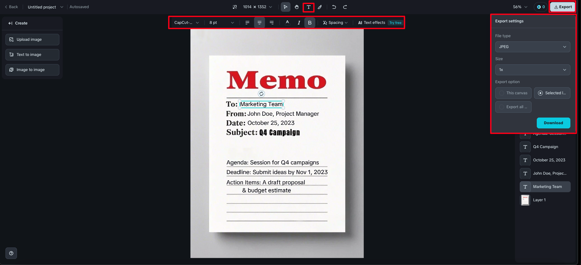 how to make a memorandum letter