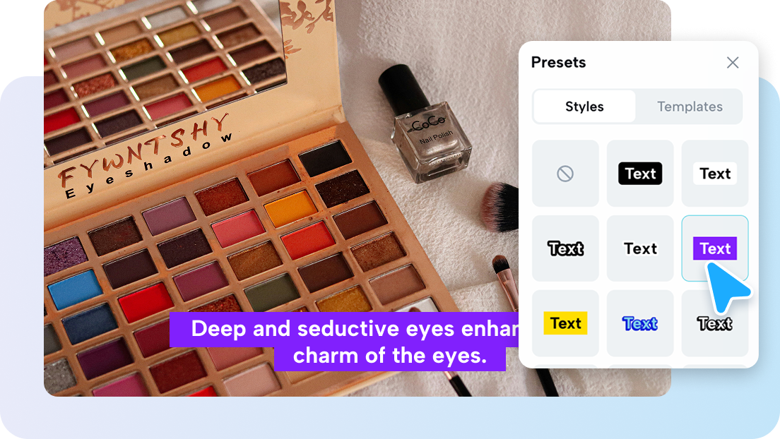 Настраиваемый стиль подписей