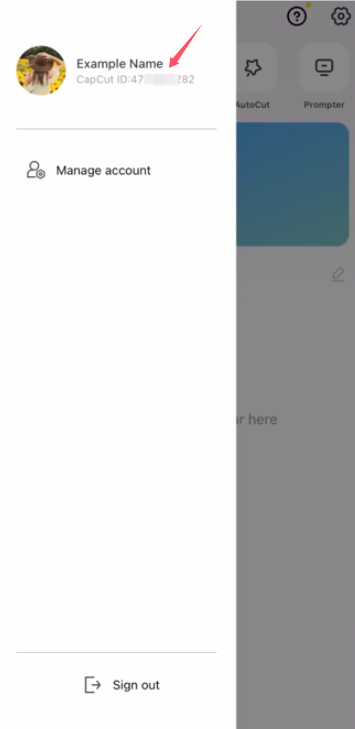 Знайти UID і DID на CapCut Android