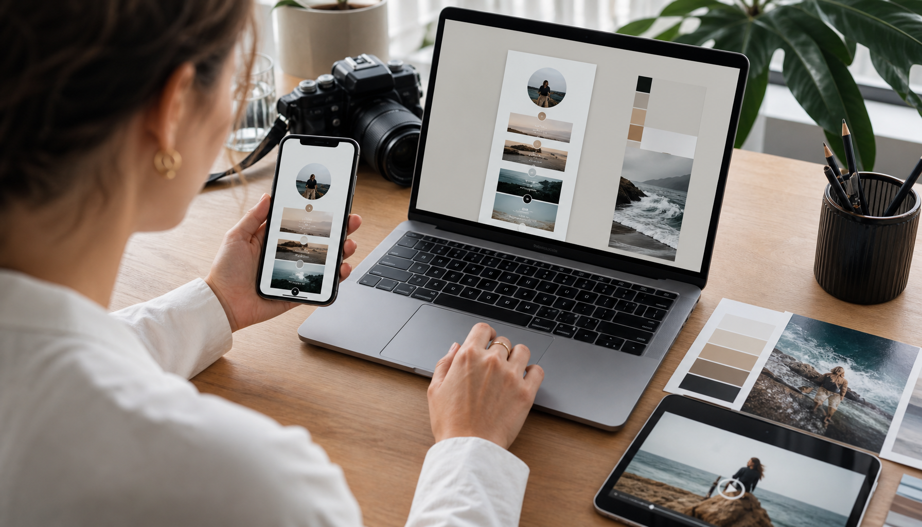 Social Media Bio Link Landing Page Visual Consistency for AI Video Creators