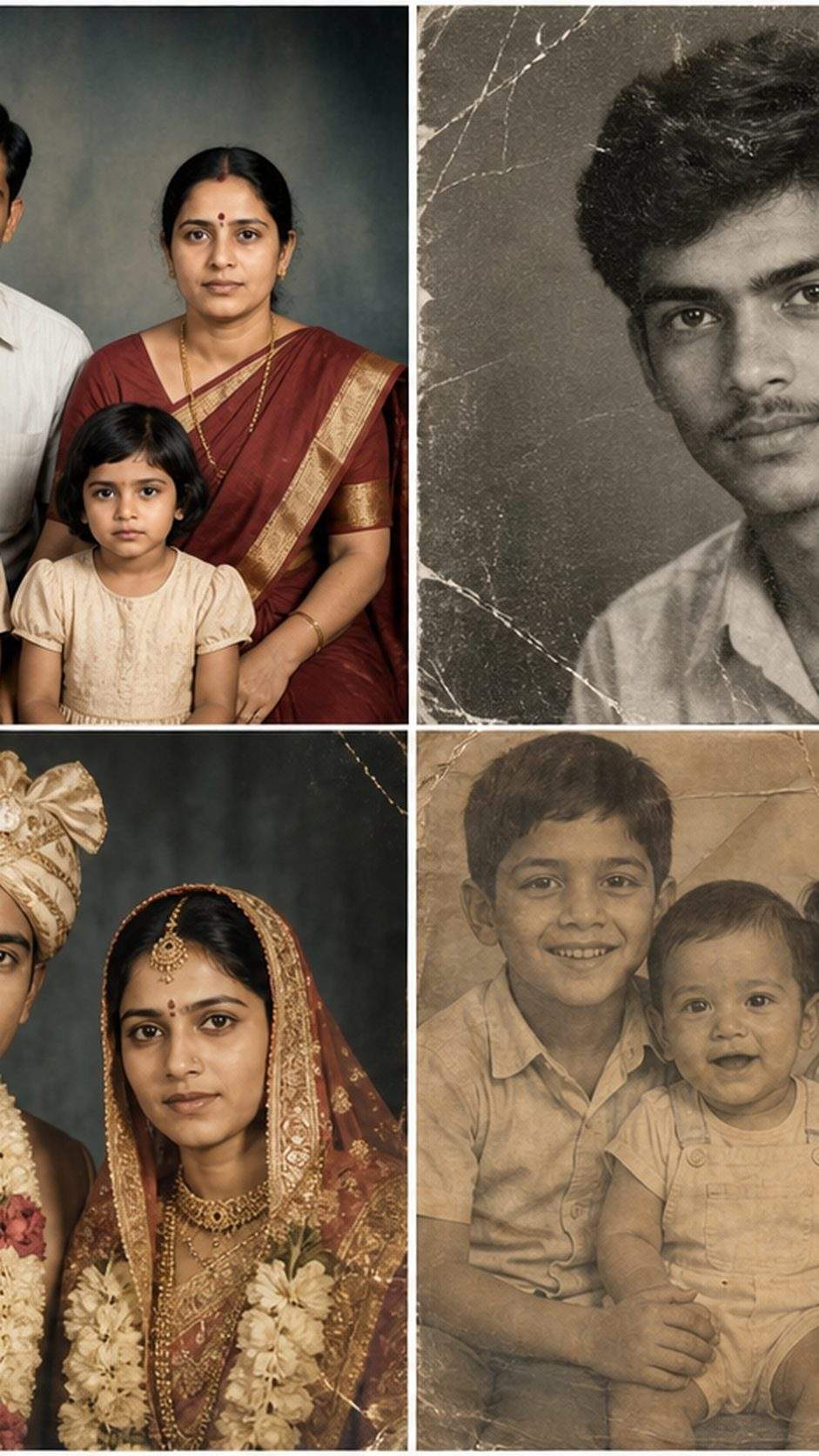 Old Photo to New Photo AI Prompt mobile hero