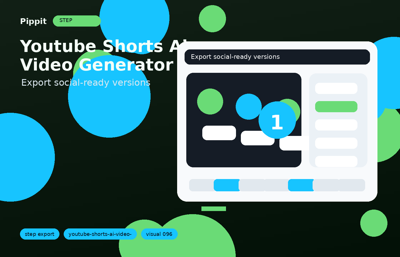 youtube shorts ai video generator export and variants workflow in Pippit