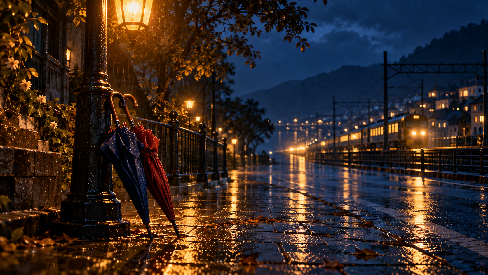 Saanu Ek Pal Chain Na Aave VN template: Streetlamp Reunion Symbol
