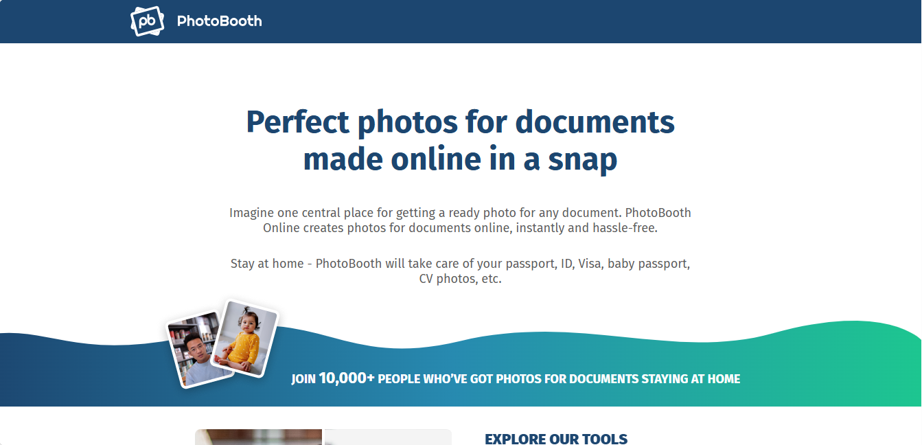 PhotoBooth interface