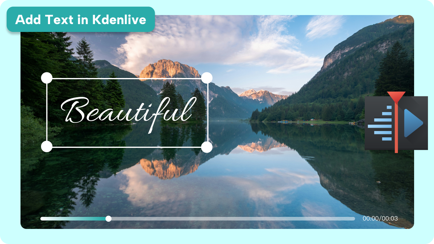 kdenlive add text
