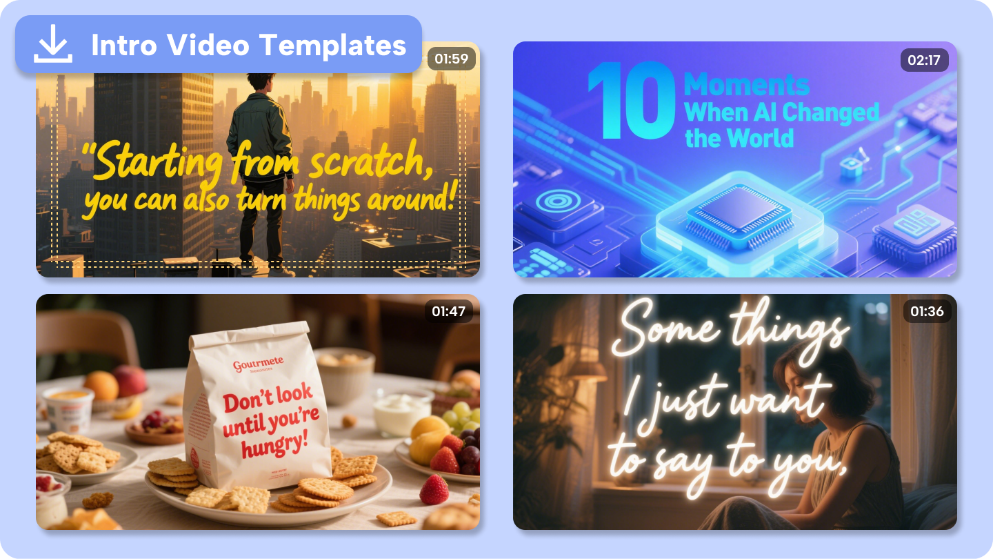 free intro templates download