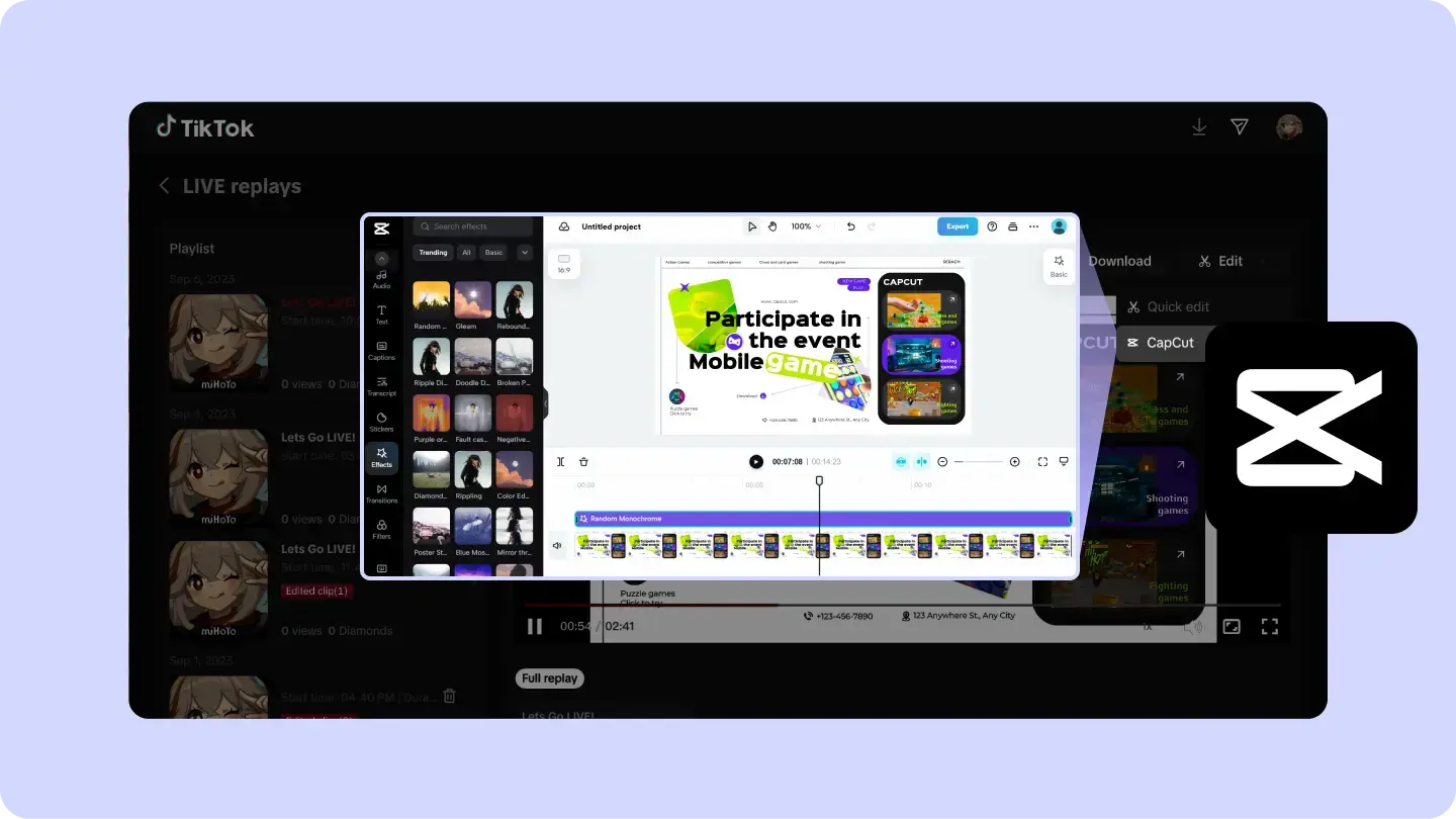 TikTok LIVE Studio x CapCut – The Ultimate Experience