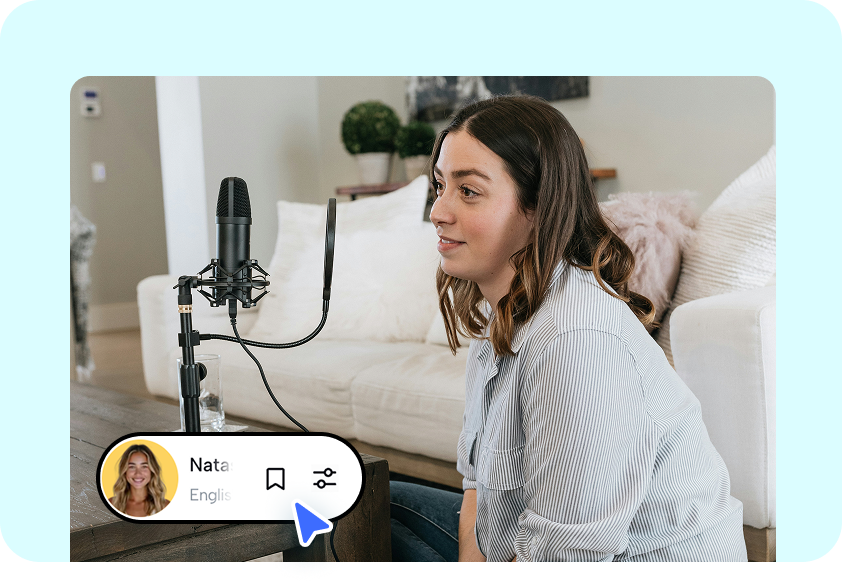 Professional podcast voiceovers in CapCut's custom AI voice