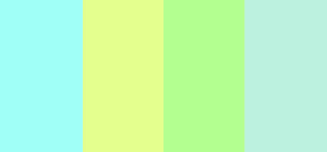 Bright pastel color combination