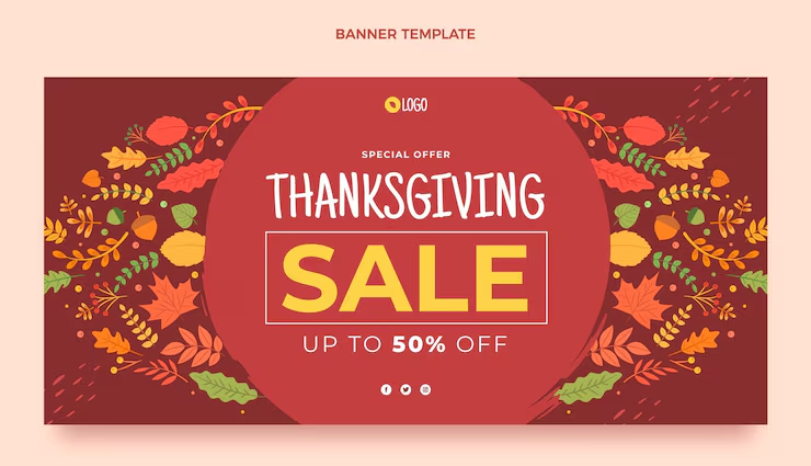 Thanksgiving sales banner