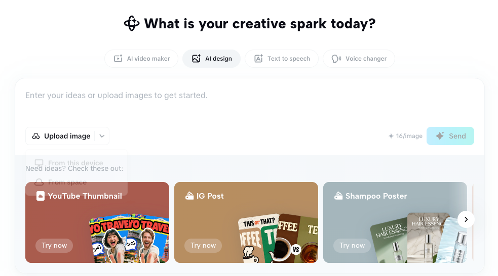 CapCut AI design for image editing