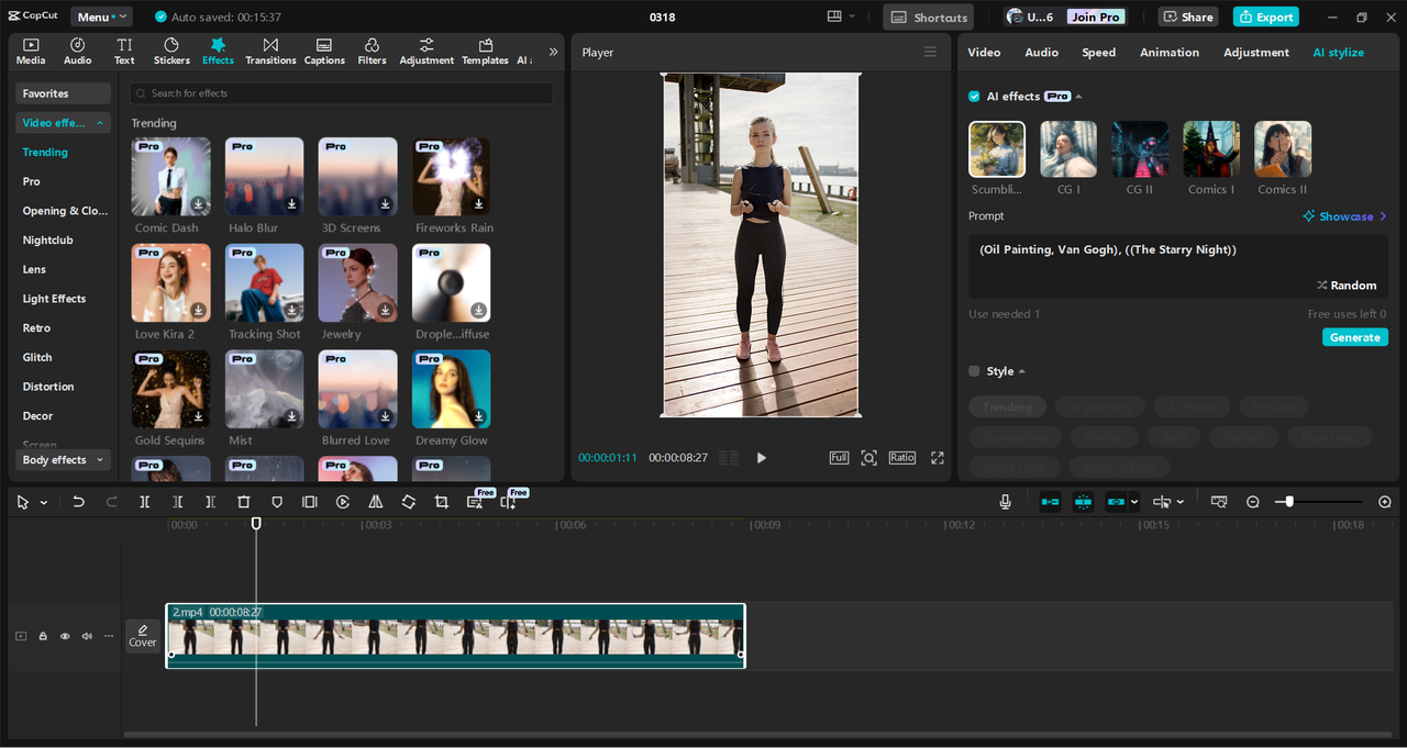 Editor ng video sa desktop ng CapCut