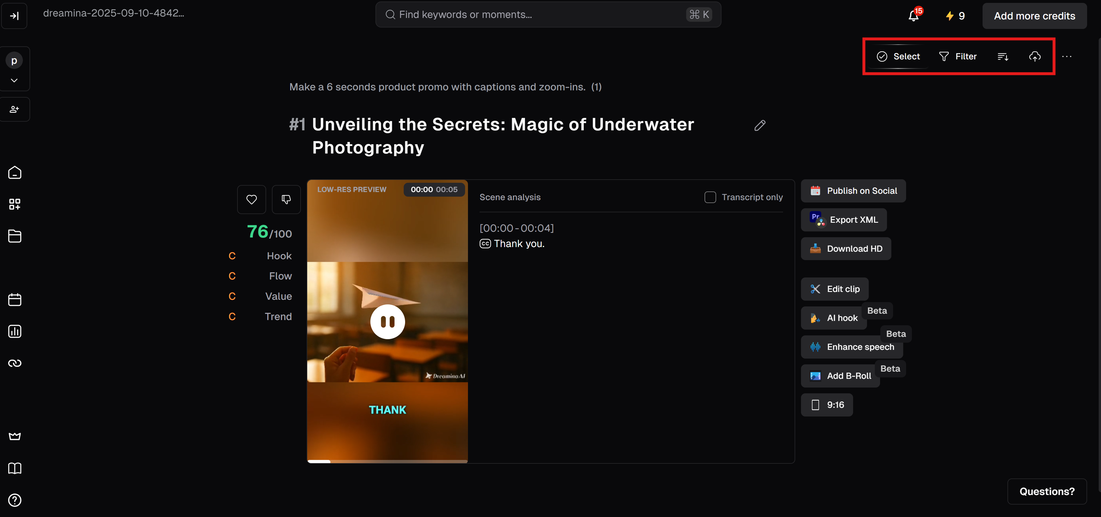 Your product creation with OpusClip