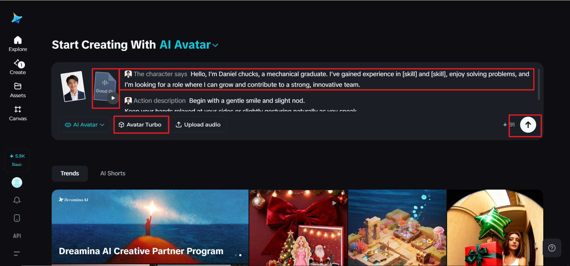 履歴書のスクリプトを書いて生成してください