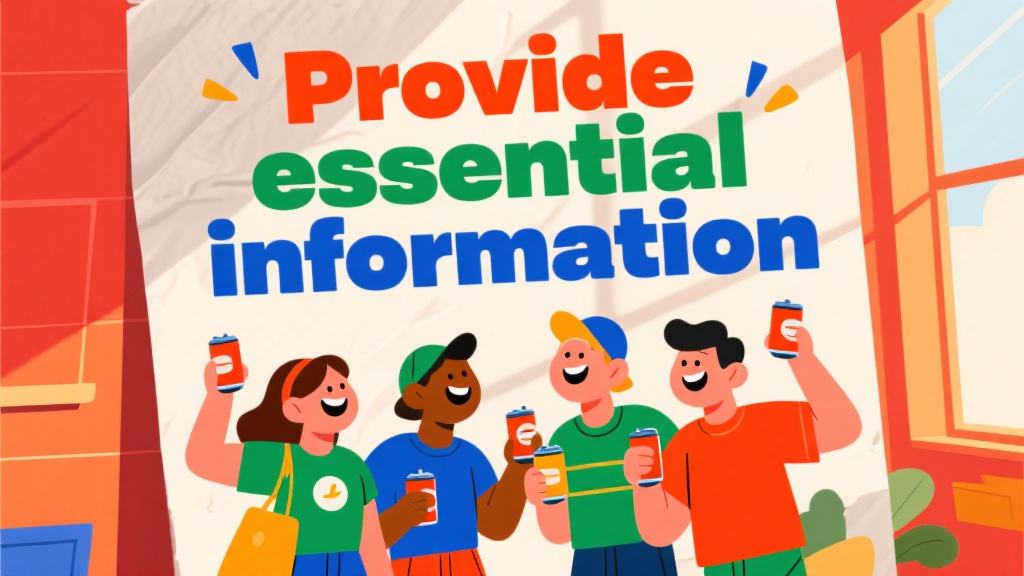 Provide key details for fundraising flyer