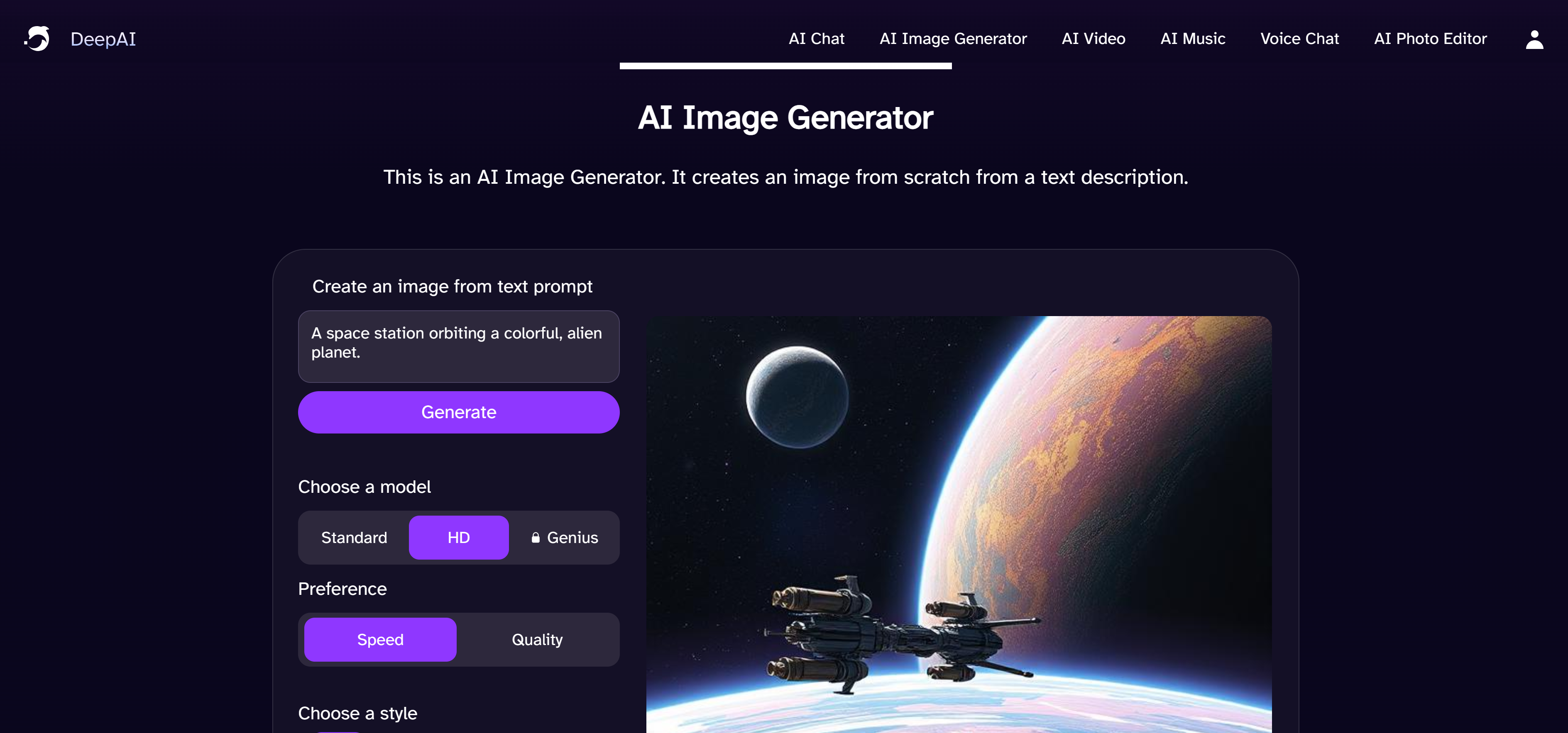 DeepAI Por acaso IA alternativa