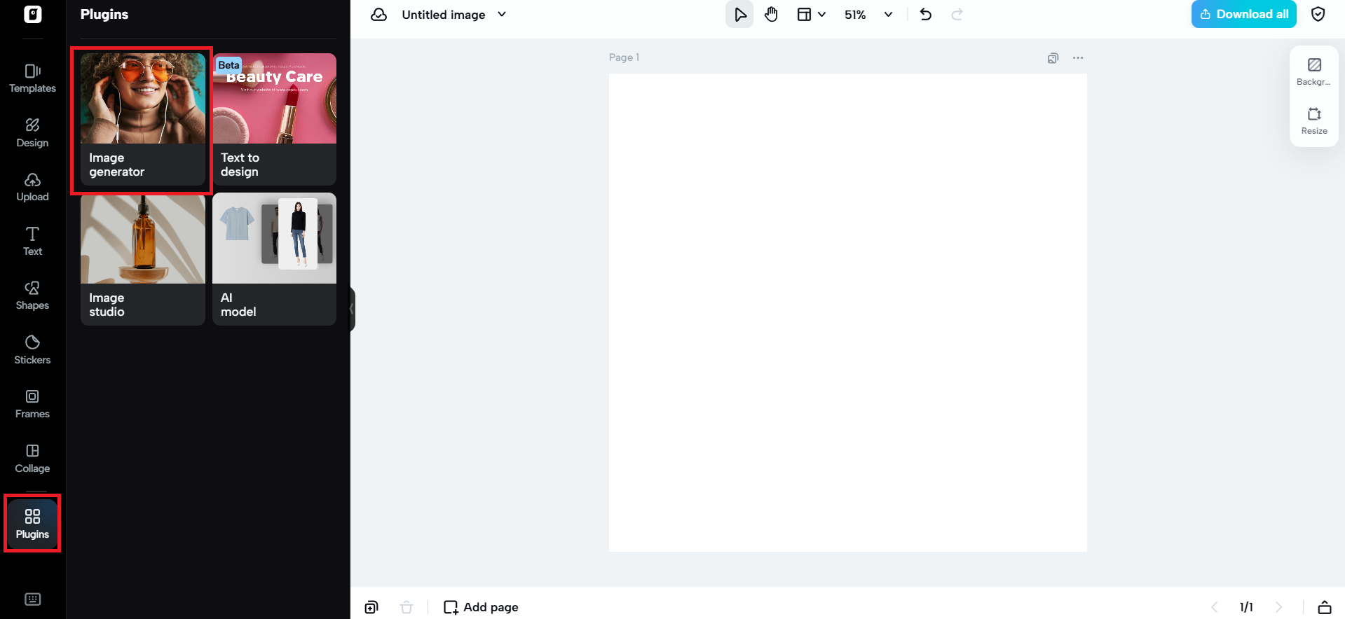 AI-powered image creation