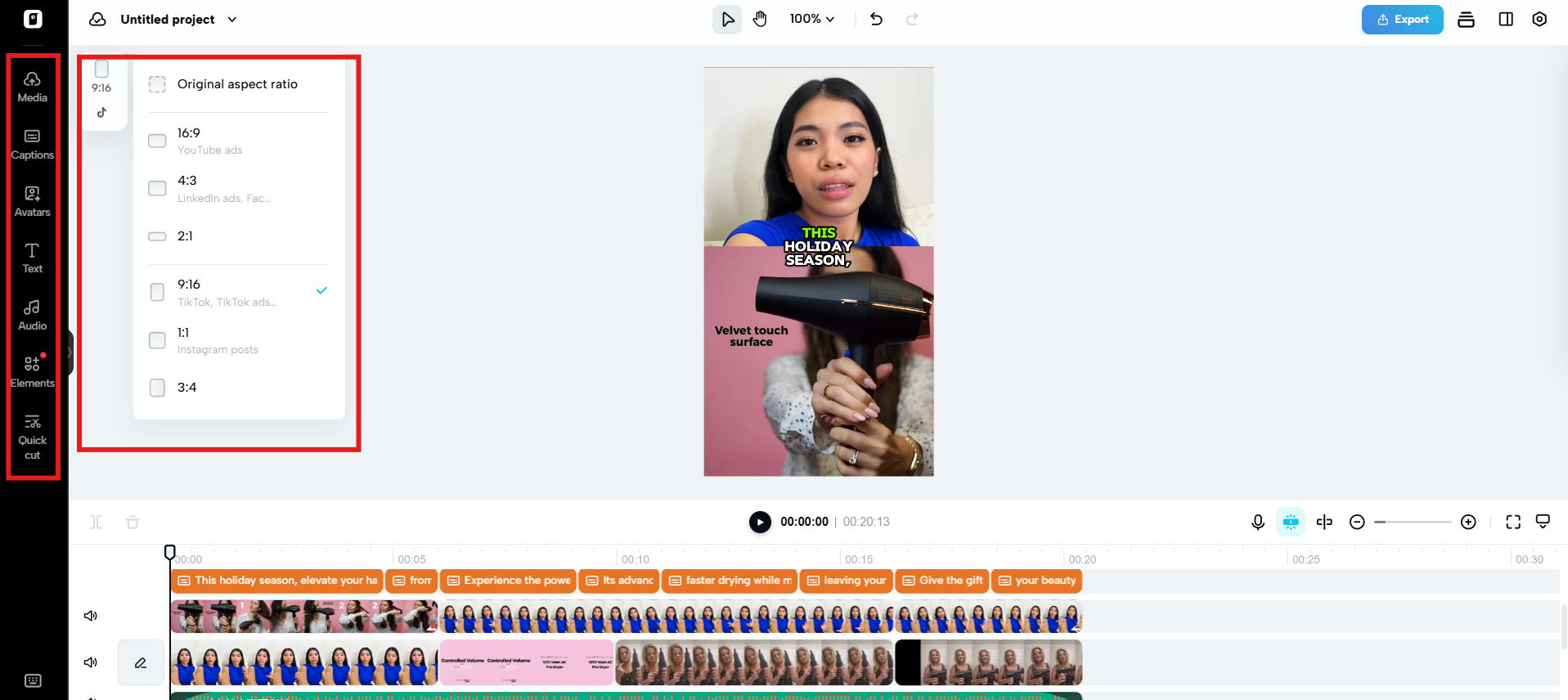 Edit more to refine the video