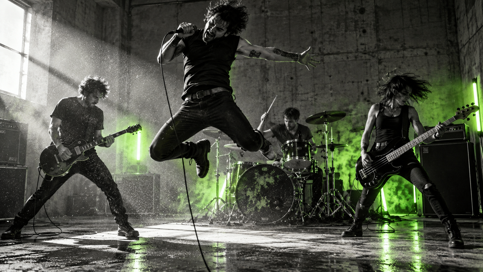 noisy song video: Concrete Room Impact