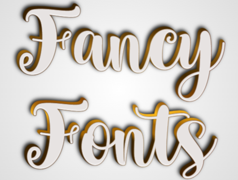 What is fancy font writing