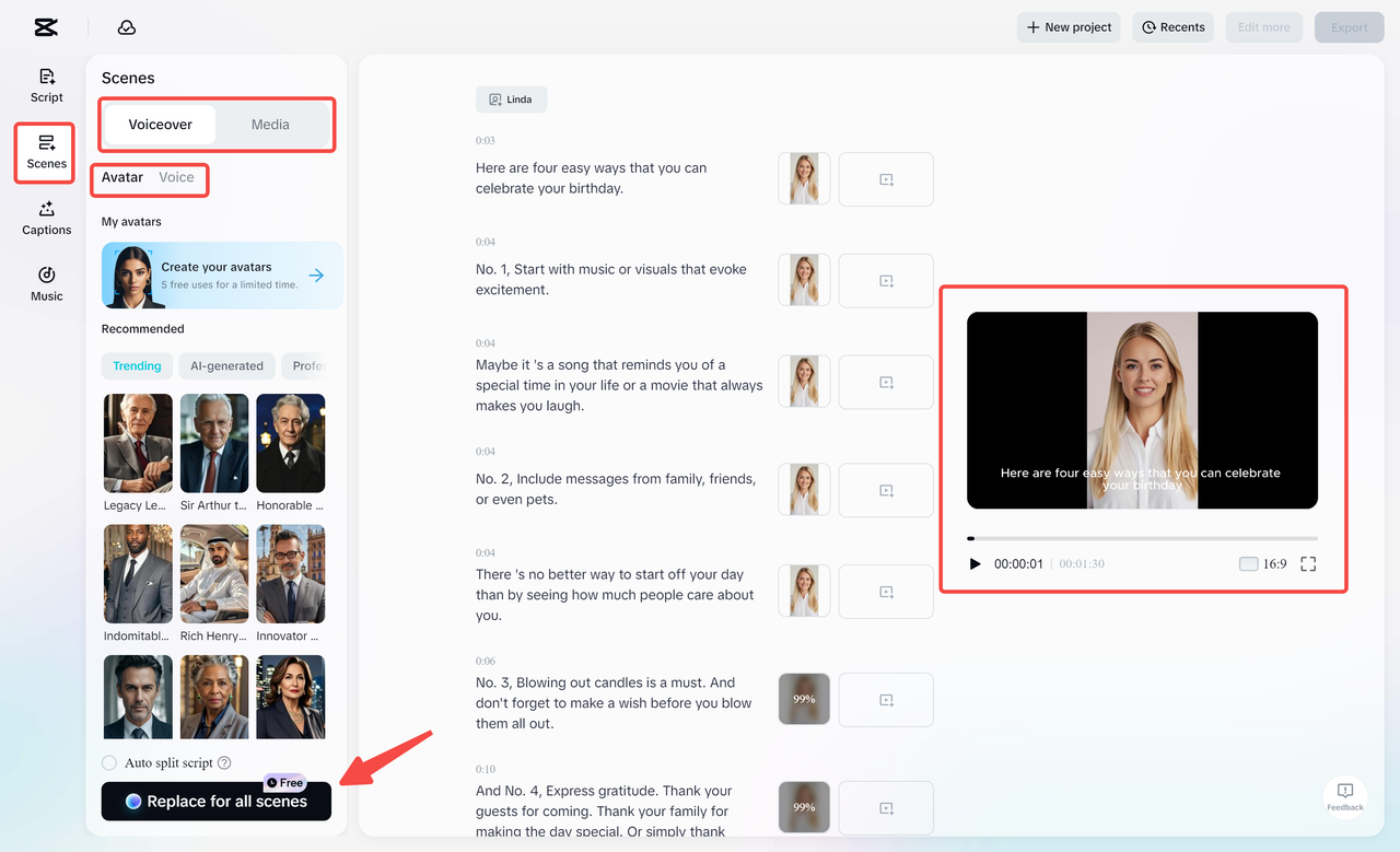 Add voiceover 