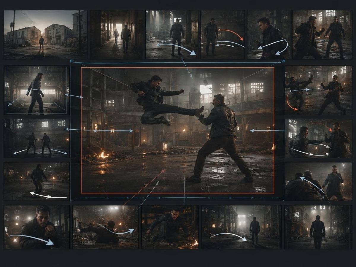 action scene motion control AI prompt cover 3 in 4:3