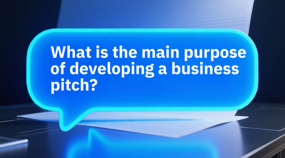 Key purposes behind developing a strong business pitch