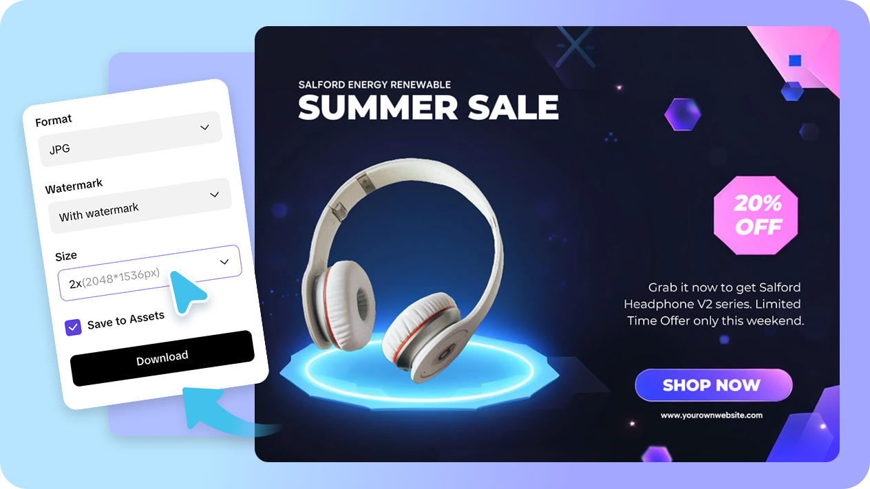 Easy editing and export