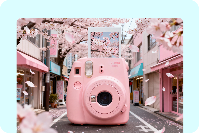 Marketing visuals created using image overlay in CapCut