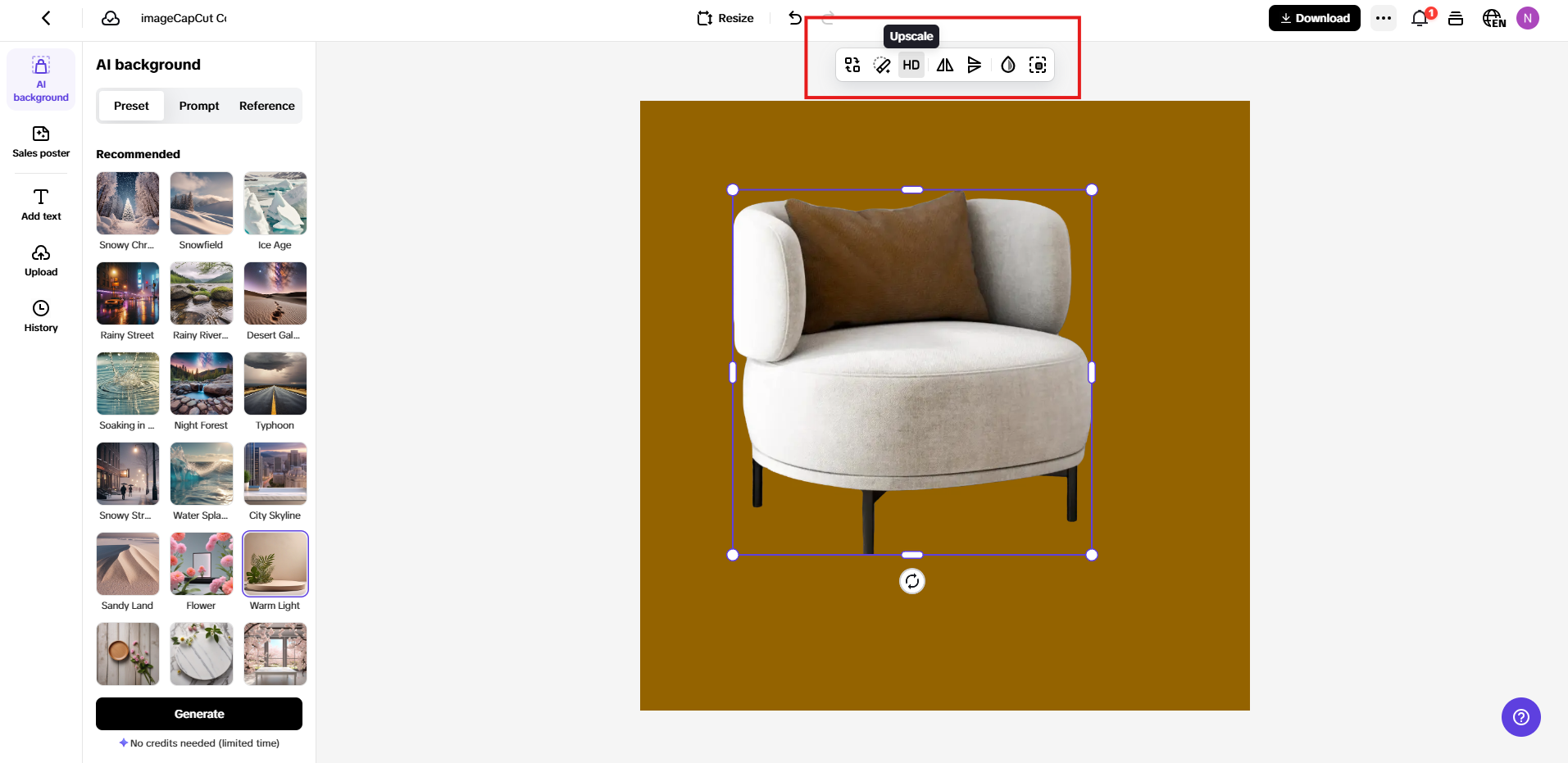 Upscale your images