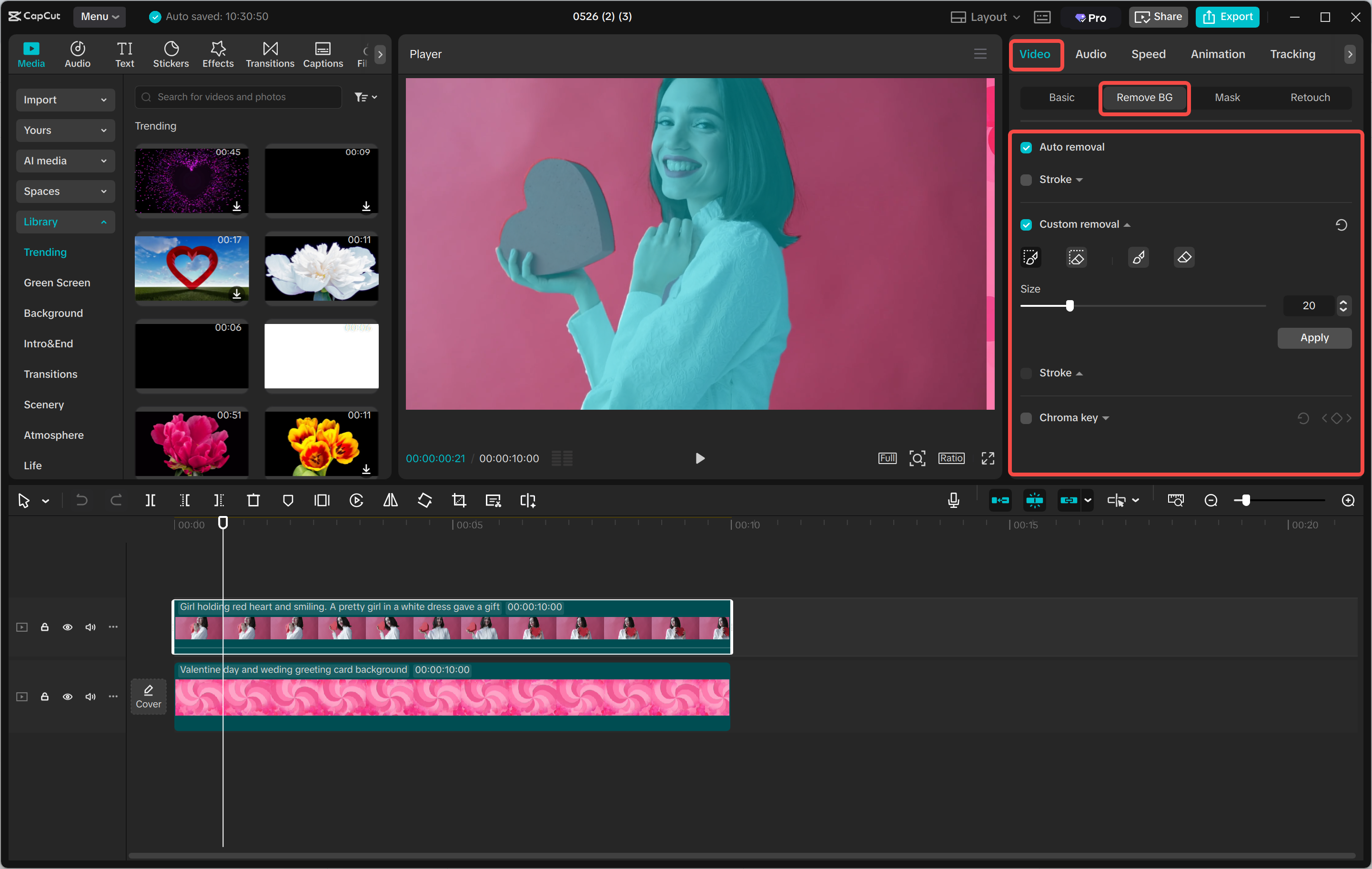 Remove and edit the background