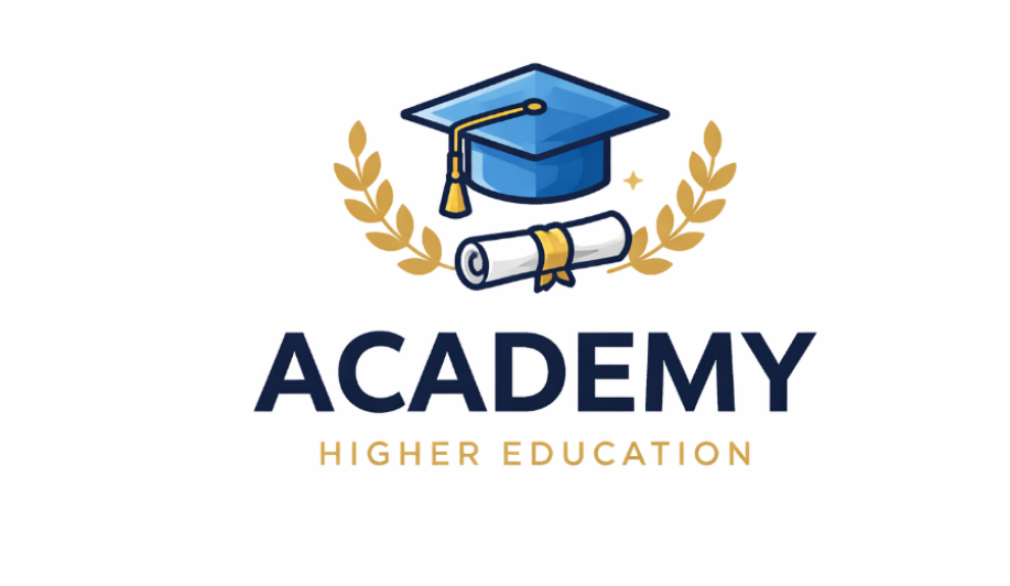 Graduation cap logo symbolizing academic achievement