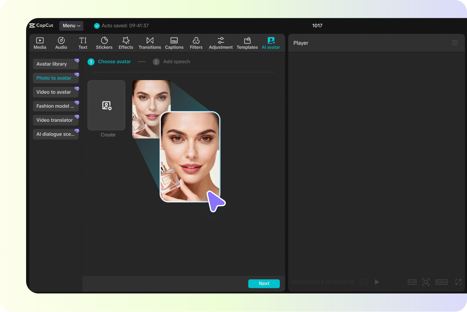 Create a talking avatar for Black Friday deals using CapCut's AI voice feature