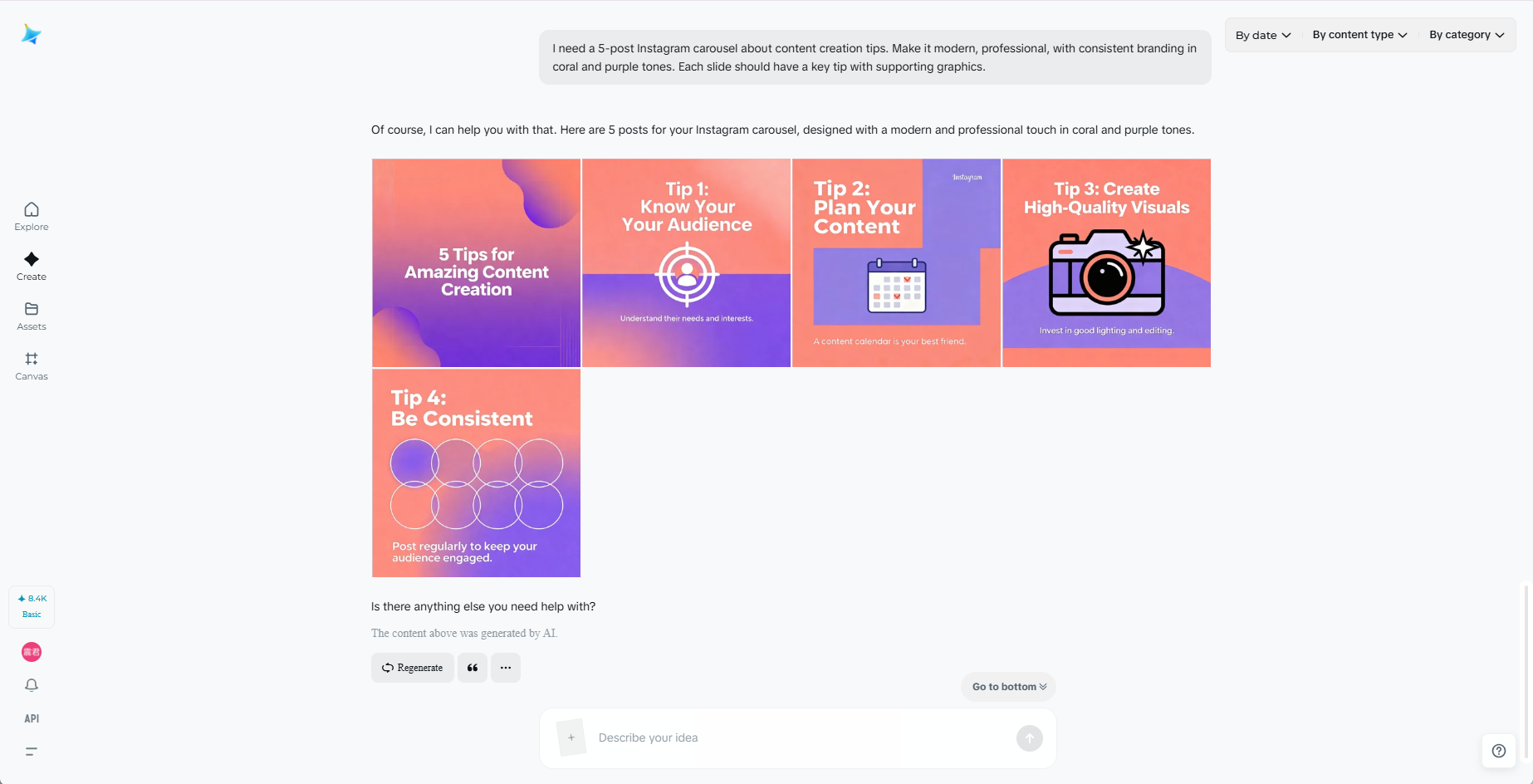 Social media content series