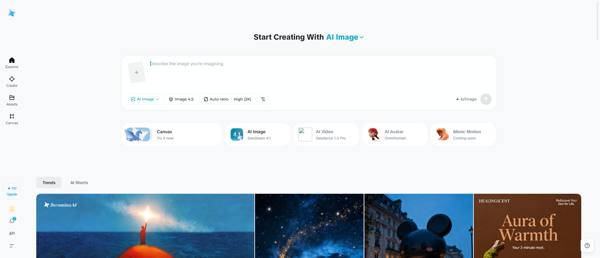 เครื่องกำเนิดภาพ AI ของ Dreamina