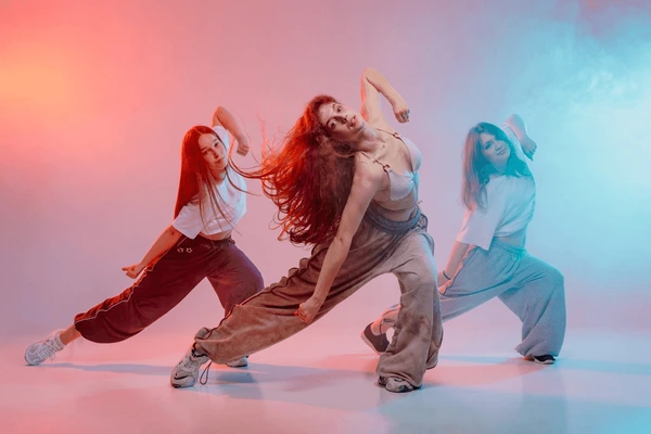 Dancer moving gracefully in studio, stage, or street setting