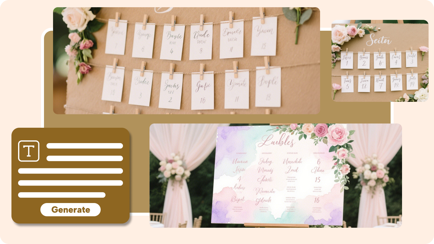 wedding seating chart