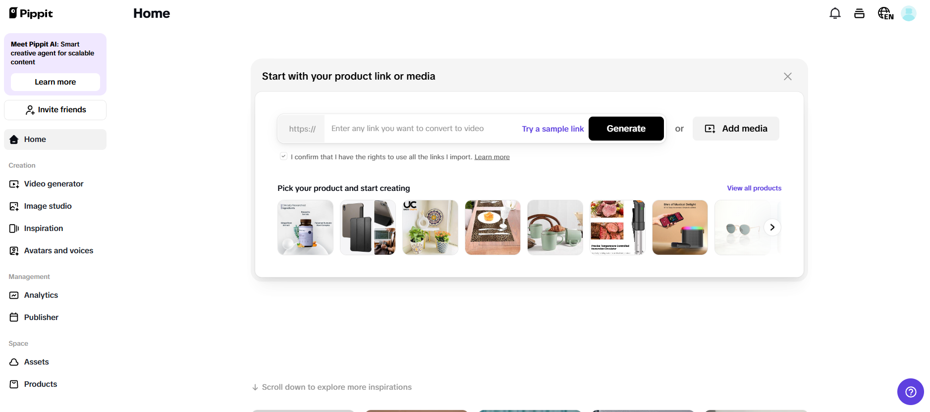 One-click video generation