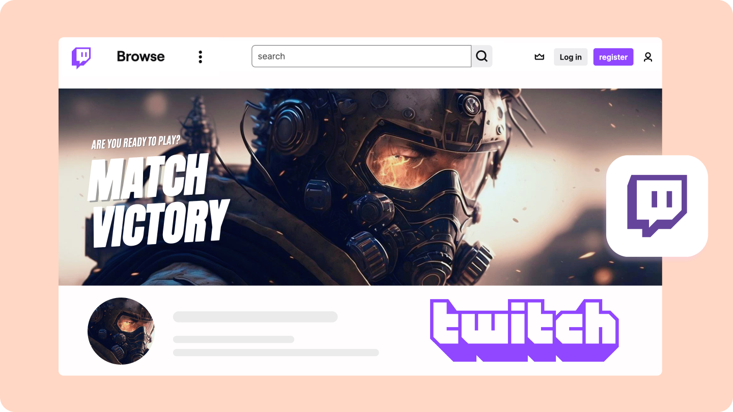 Размер баннера Twitch