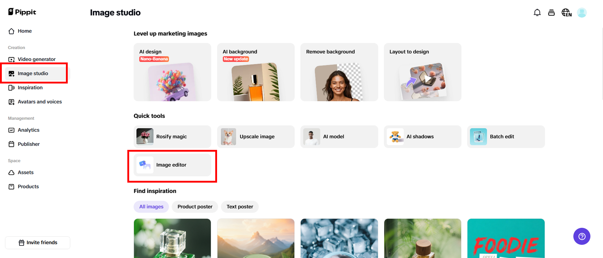 Ställ in din anpassade arbetsyta