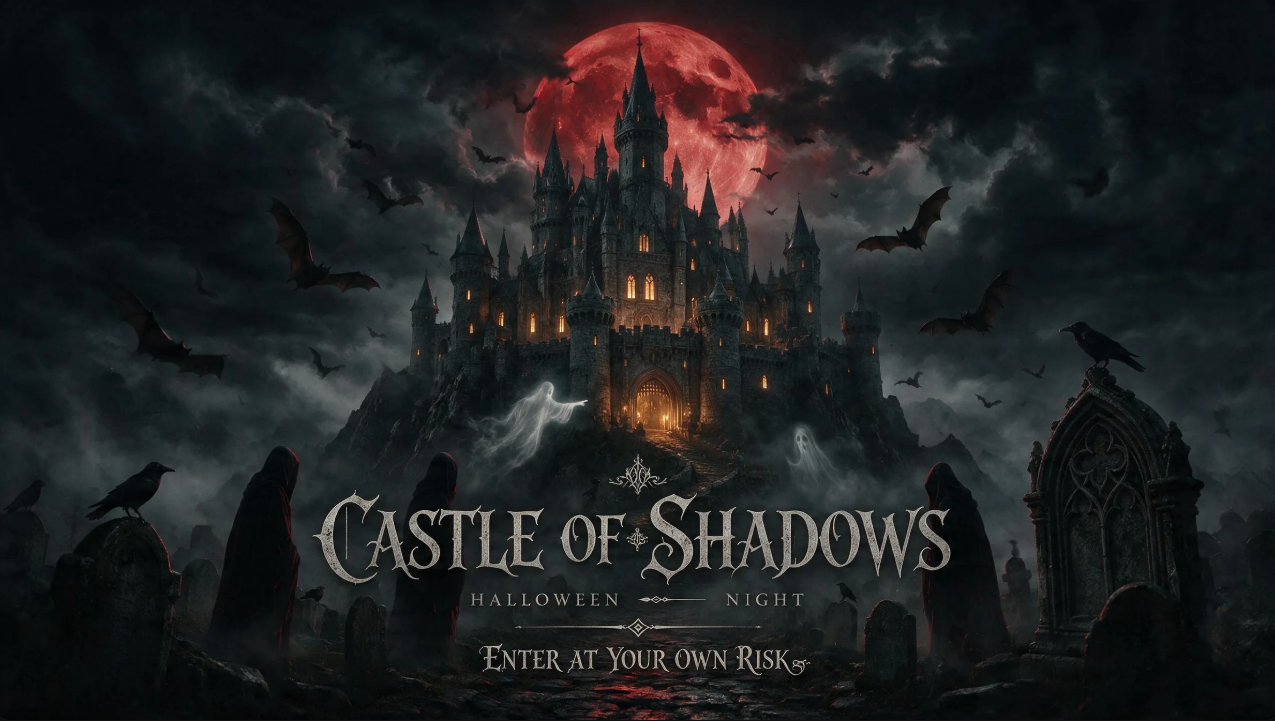Prompt for a gothic castle poster