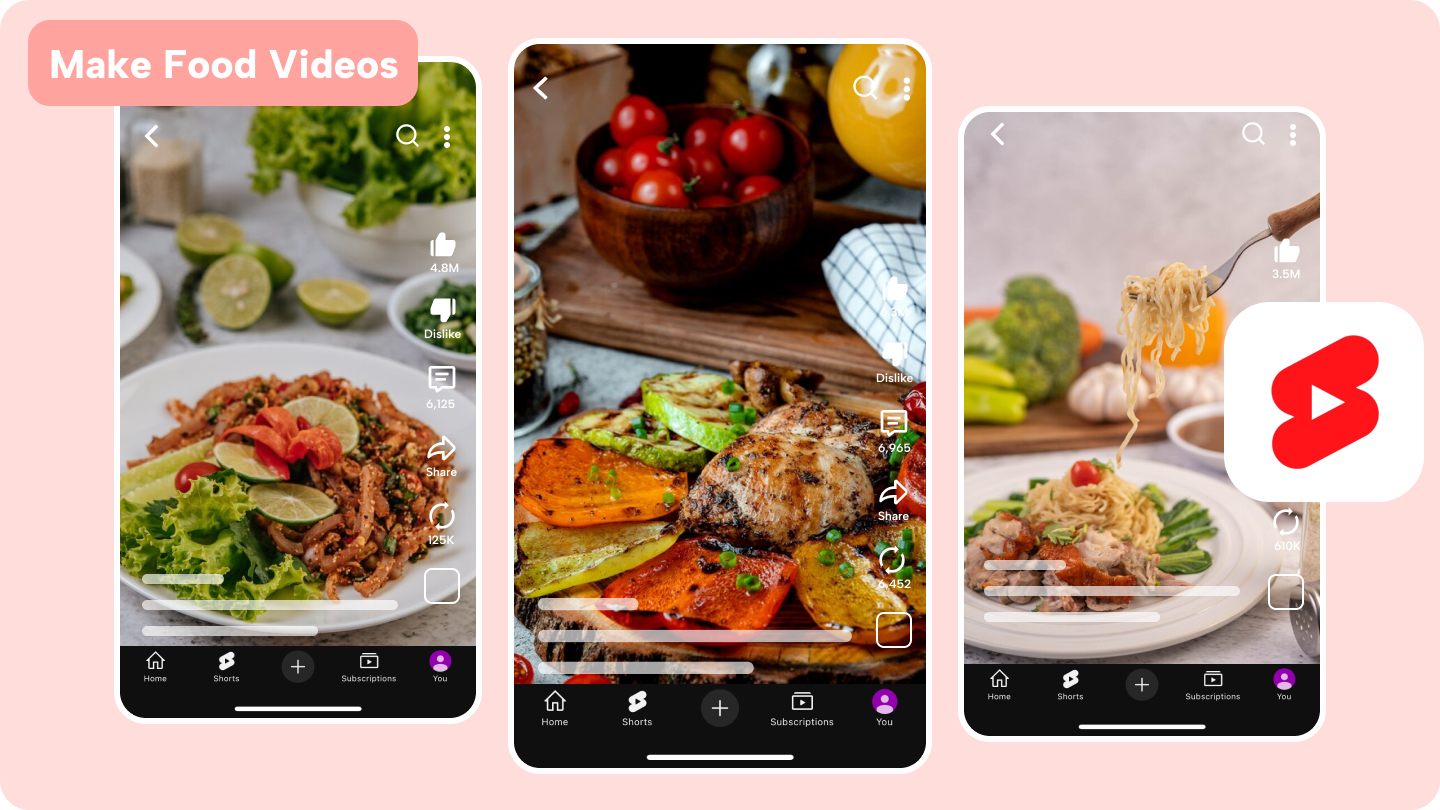 youtube shorts food