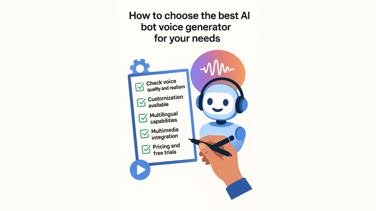Choose the best AI bot voice generator