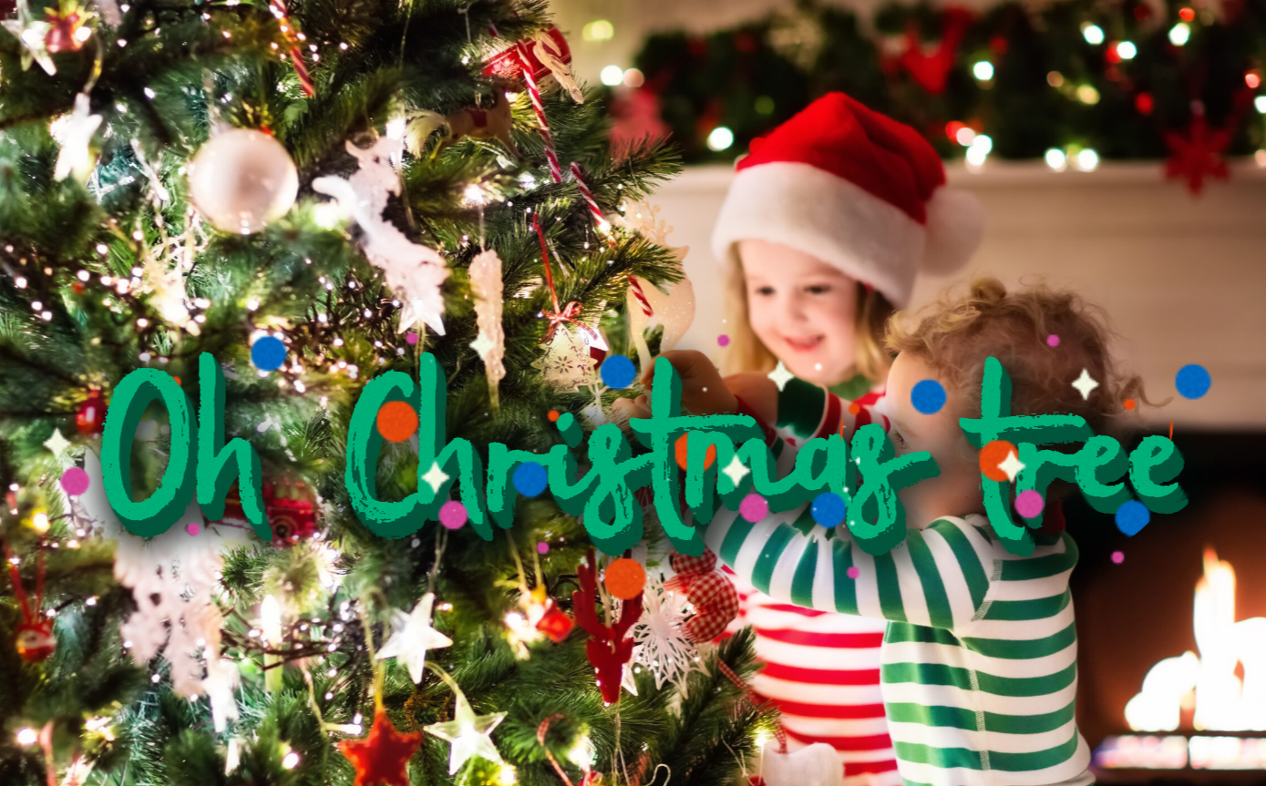 Christmas tree captions for holiday decor photos