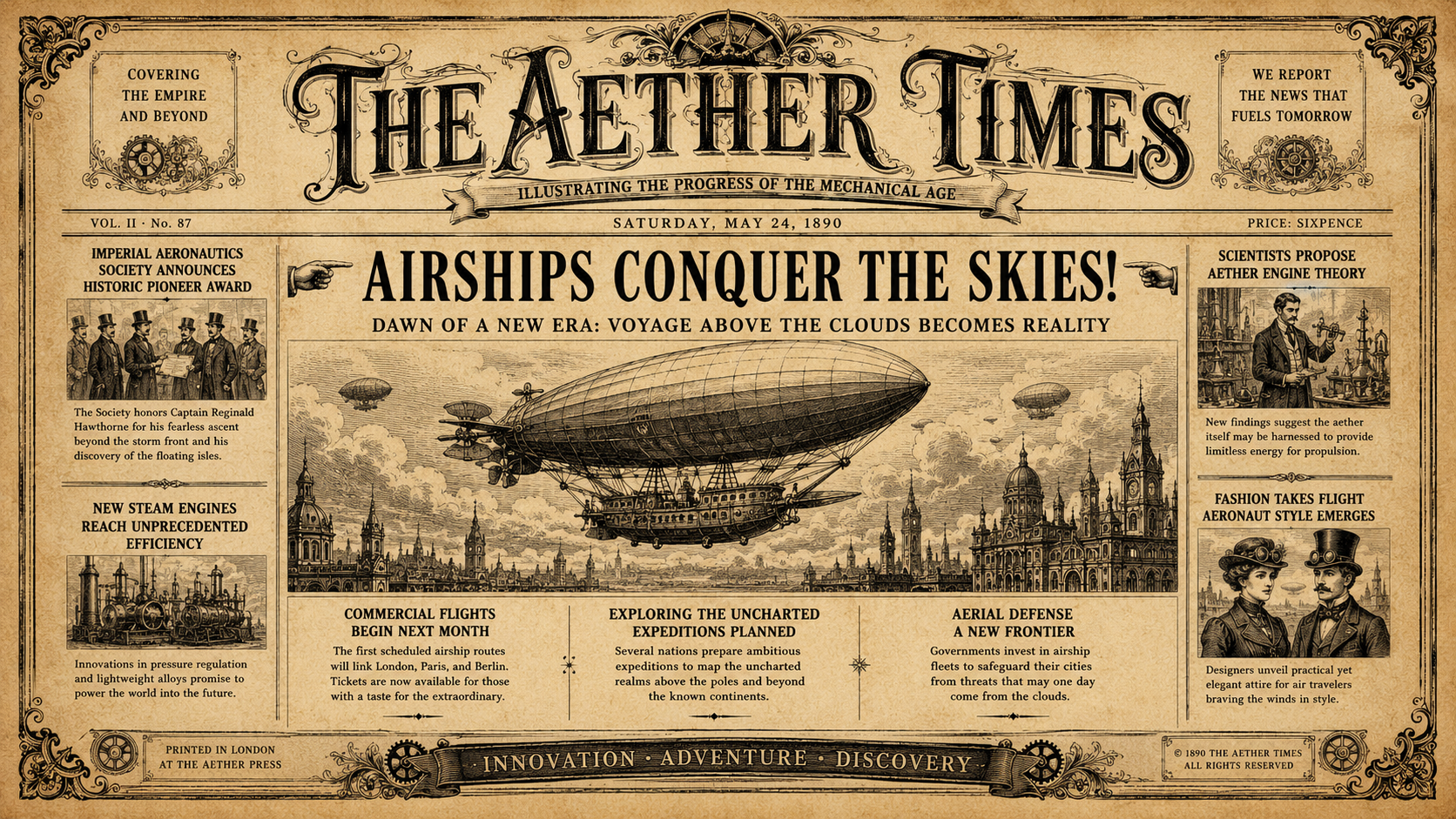 Fantasy and sci-fi daily gazette